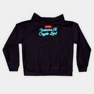 crypto land Kids Hoodie